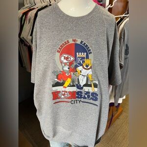 Brand new T-shirt, Kansas City Chiefs, and Kansas Royals